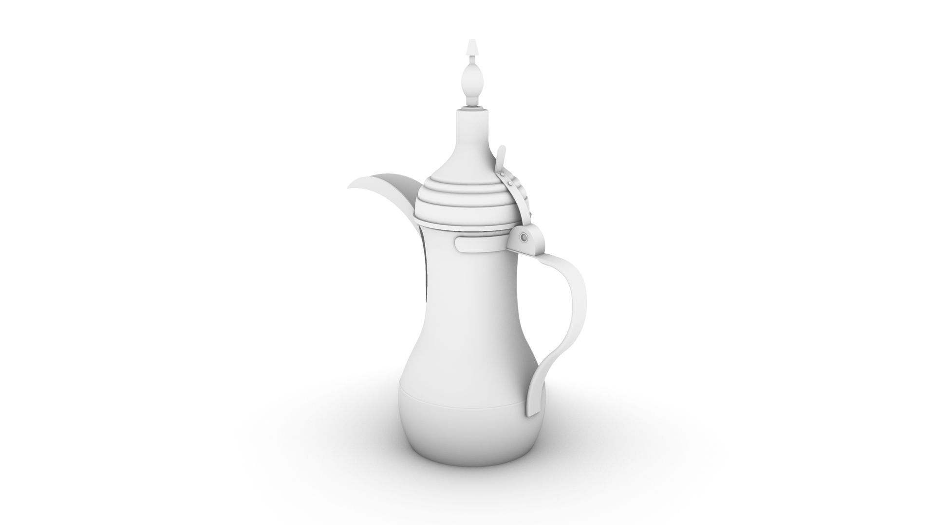 Arabirc Coffee Pot - Dallah 3D model_4