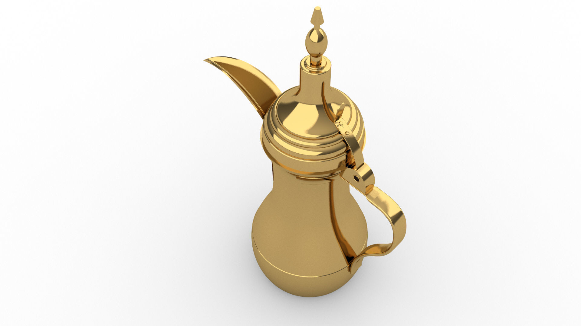 Arabirc Coffee Pot - Dallah 3D model_5