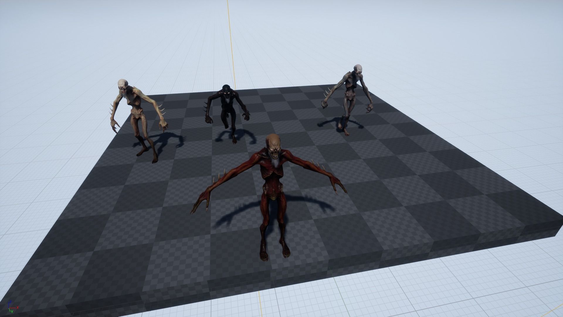 Mutant 2 undead creature Low-poly 3D model_16