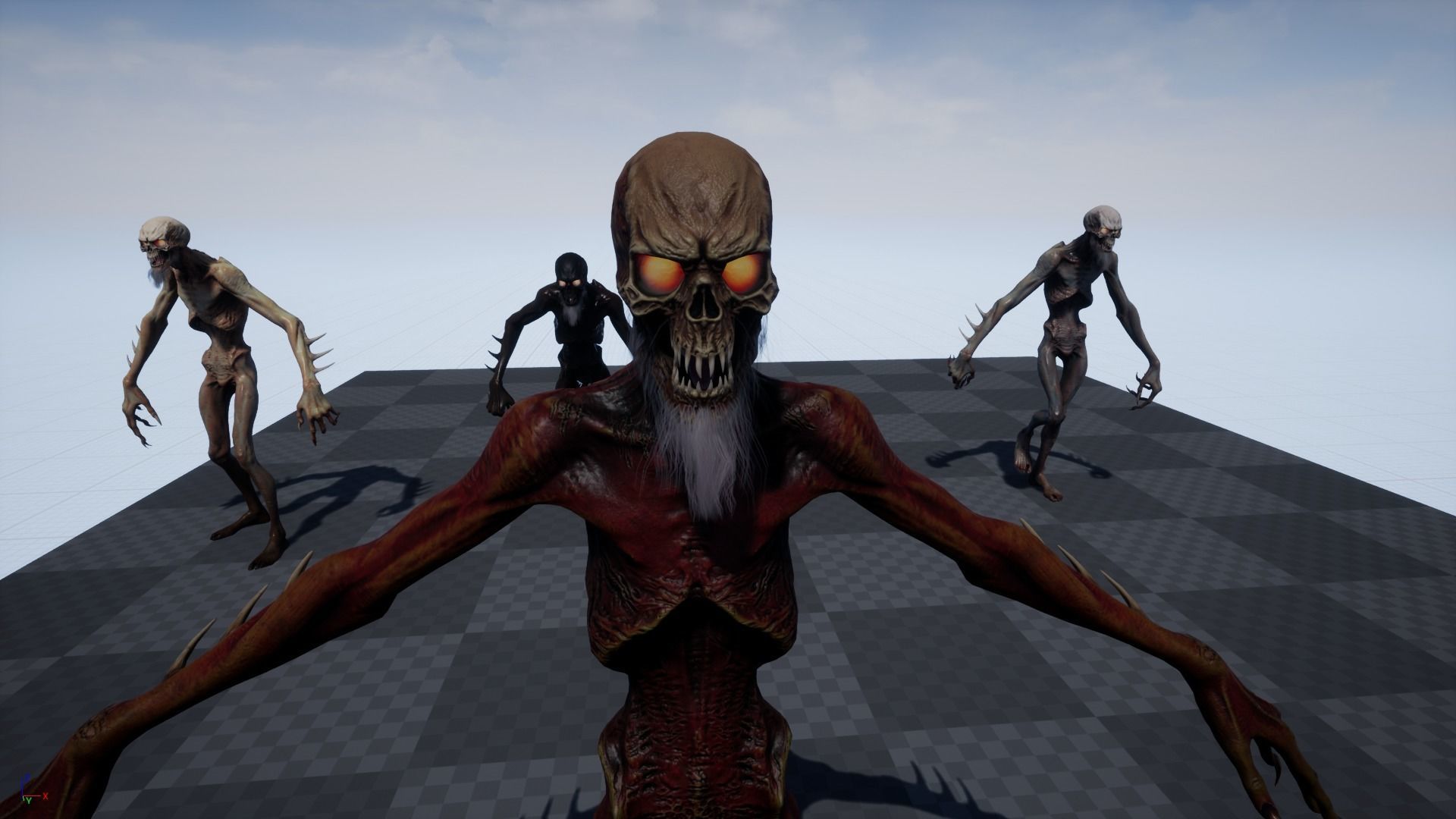 Mutant 2 undead creature Low-poly 3D model_18