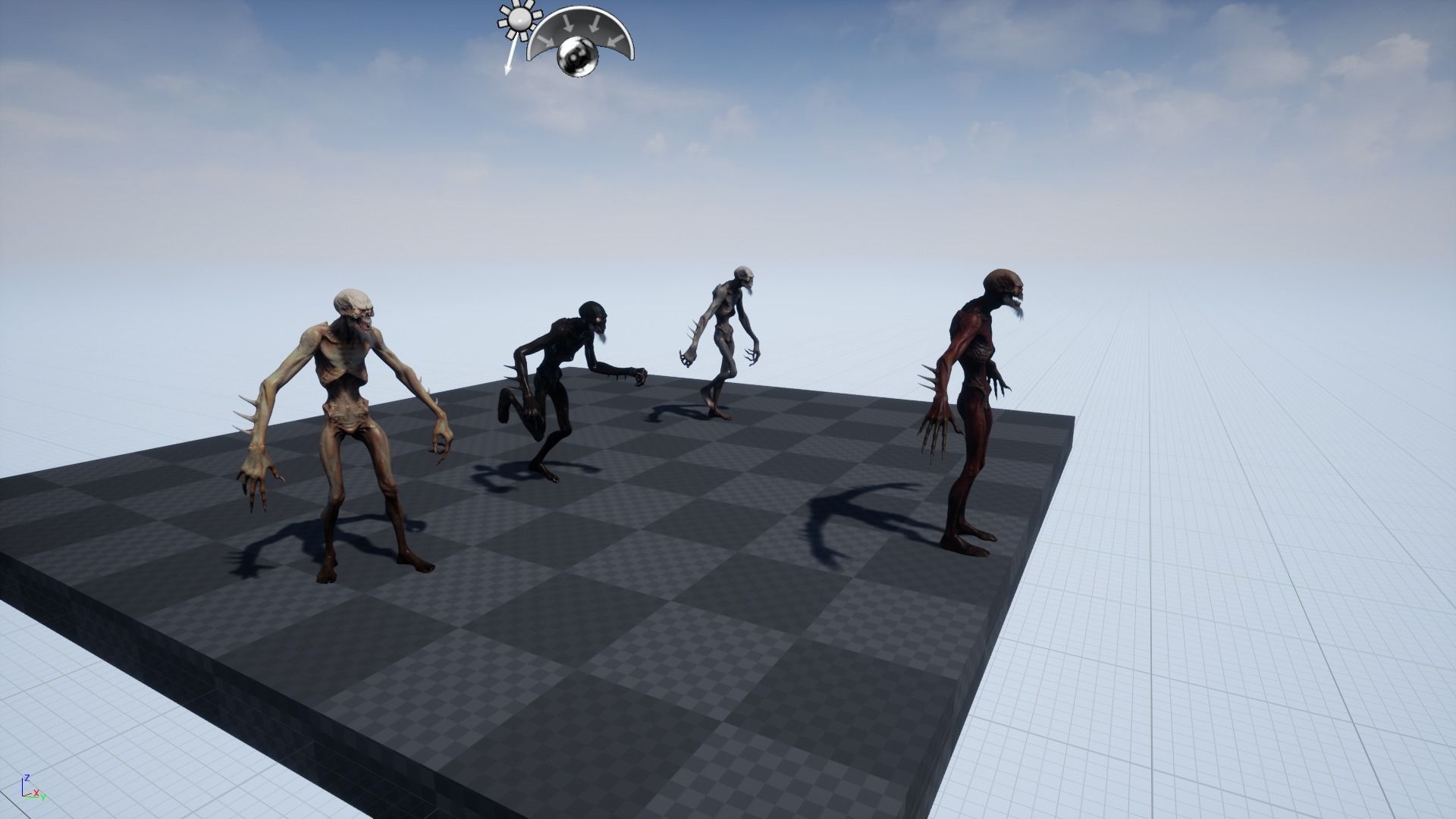 Mutant 2 undead creature Low-poly 3D model_15