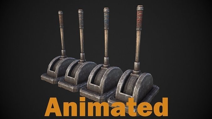 Lever Arm Low-poly 3D model