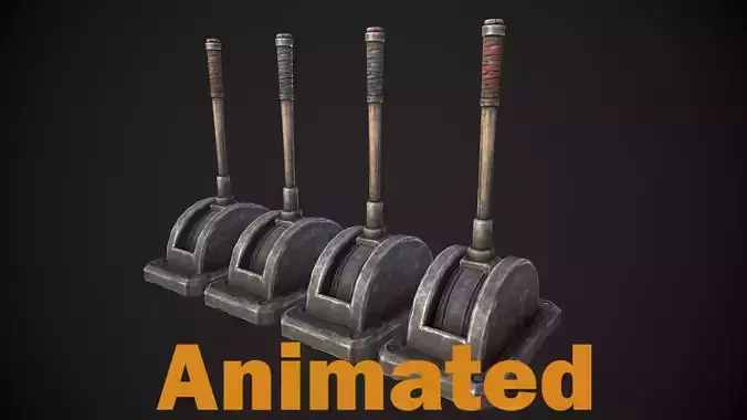 Lever Arm Low-poly 3D model