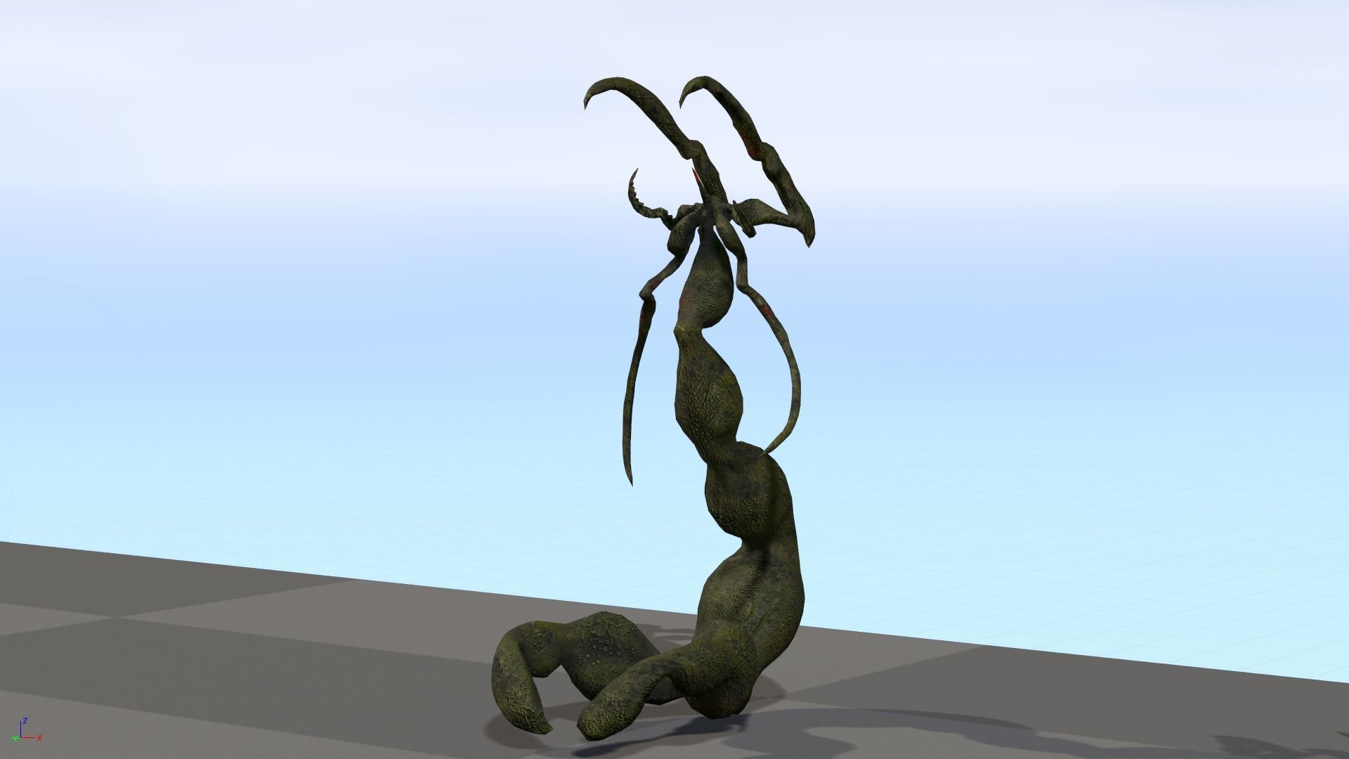 Monster1 plant Low-poly 3D model_7