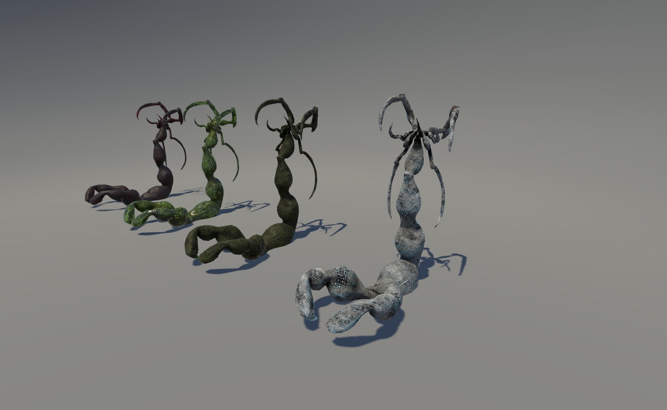 Monster1 plant Low-poly 3D model_42