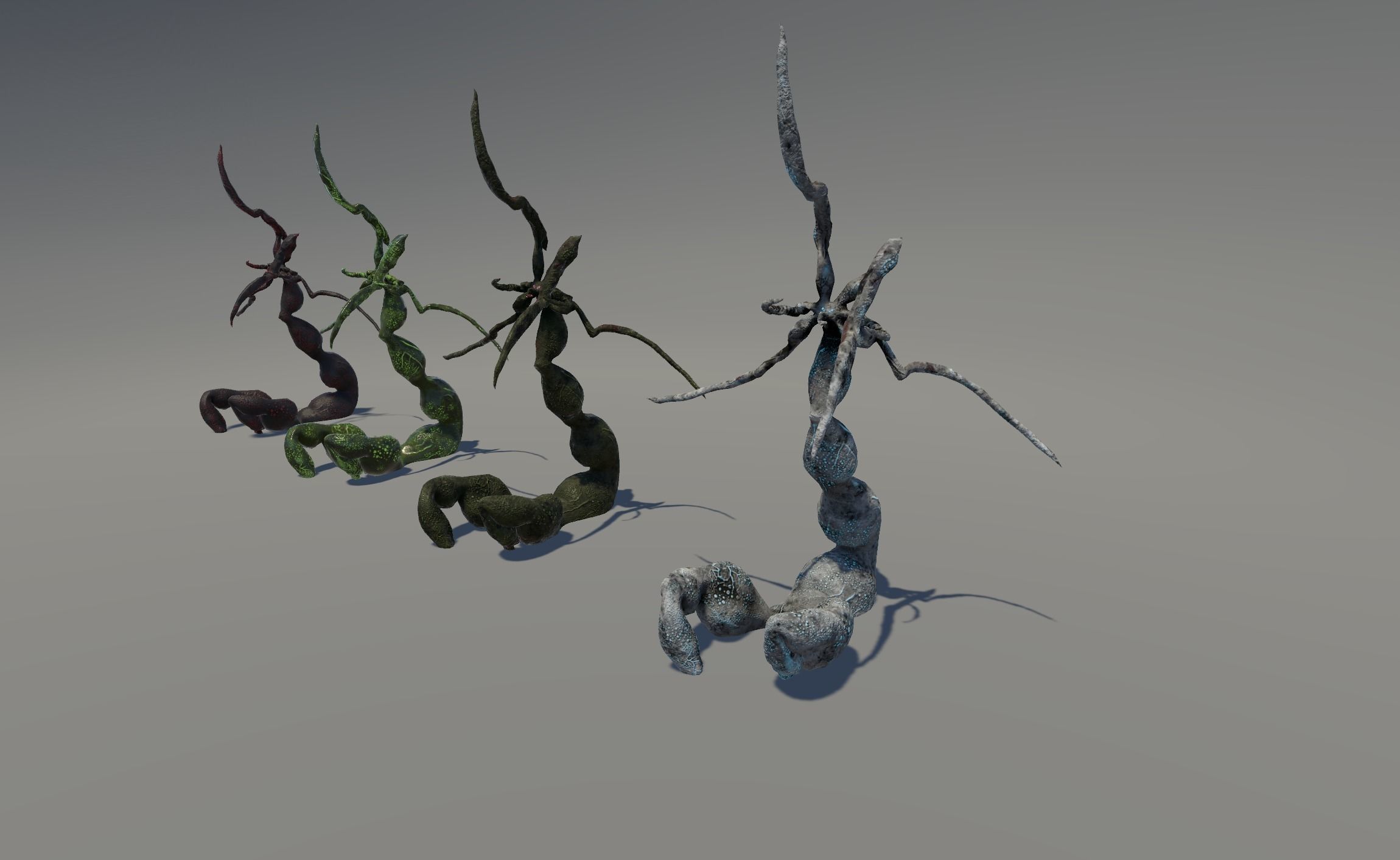 Monster1 plant Low-poly 3D model_37