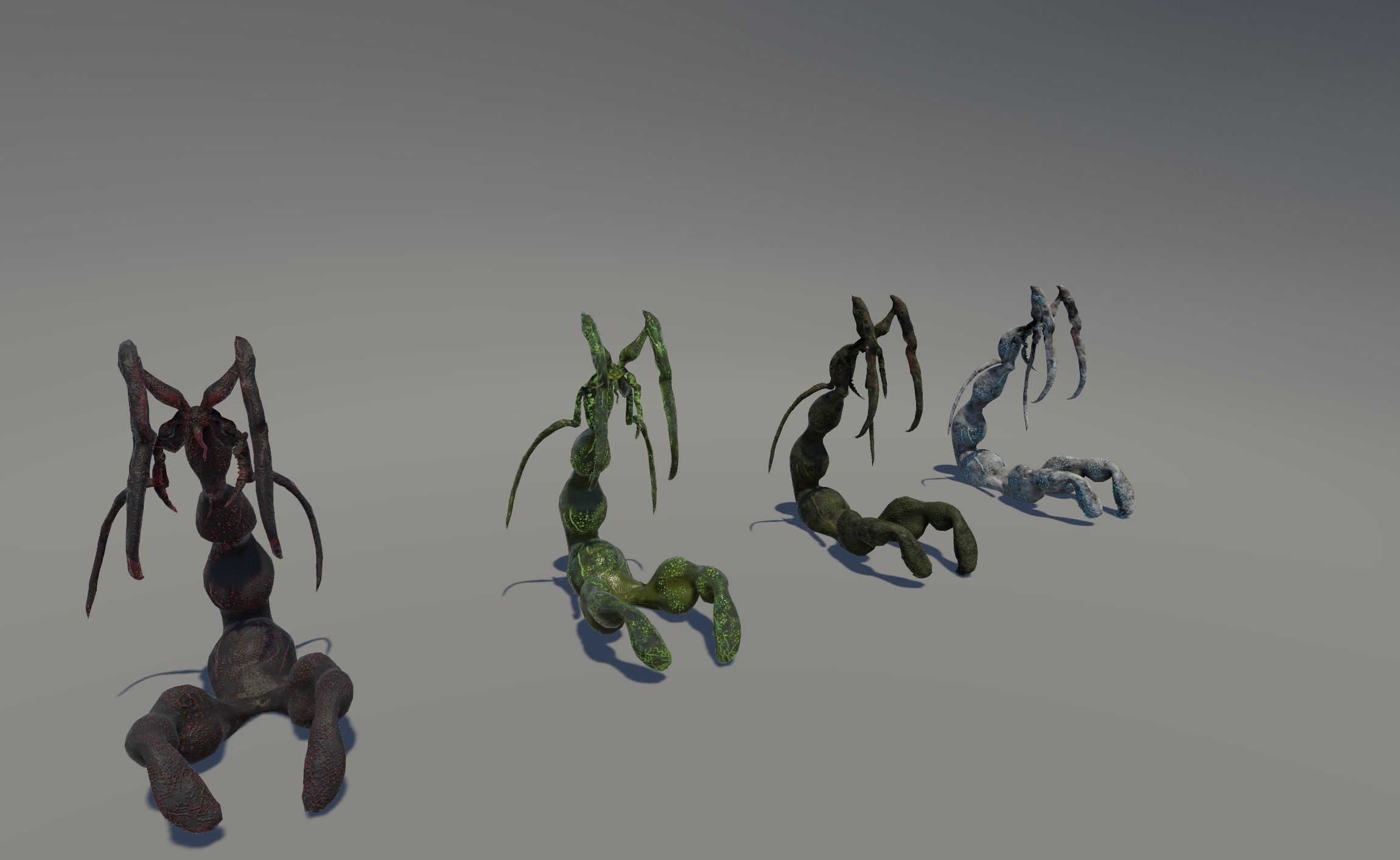 Monster1 plant Low-poly 3D model_43