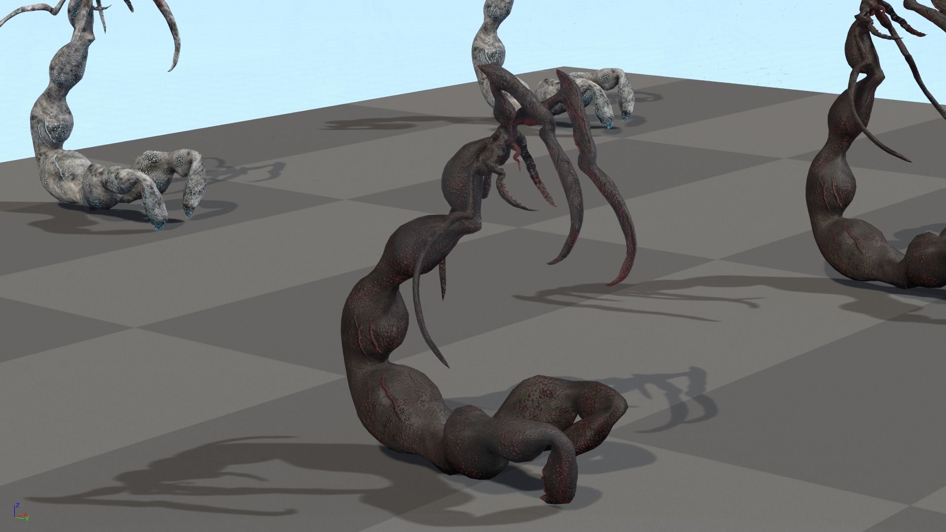 Monster1 plant Low-poly 3D model_8