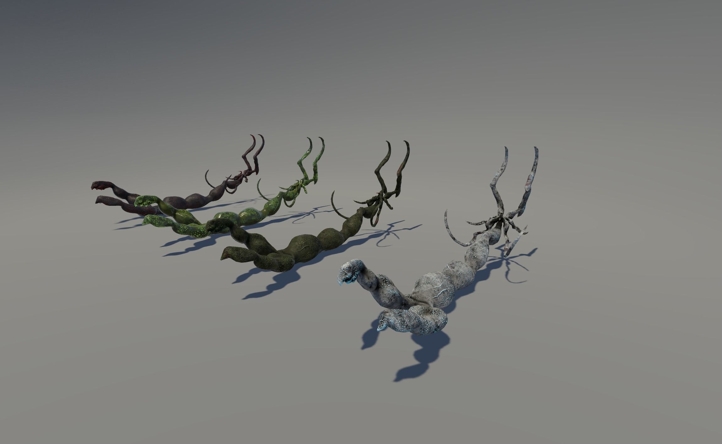 Monster1 plant Low-poly 3D model_40