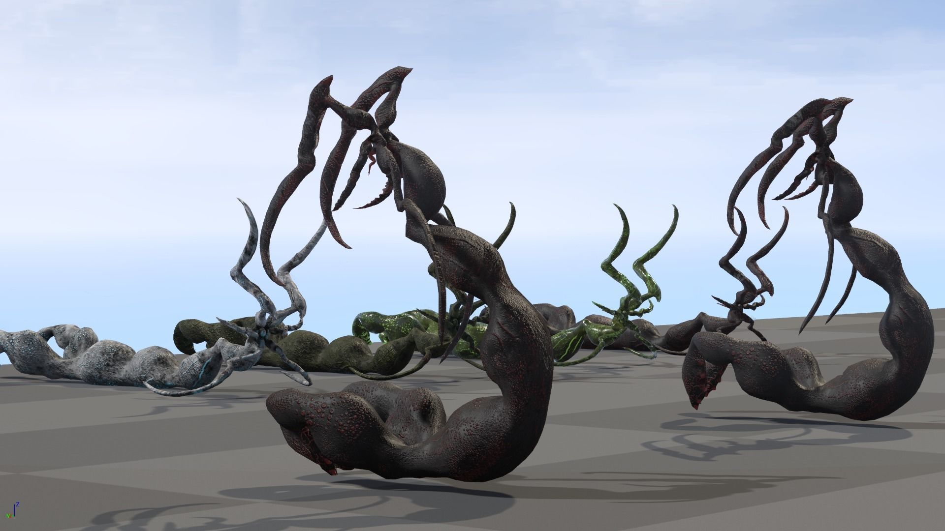 Monster1 plant Low-poly 3D model_9