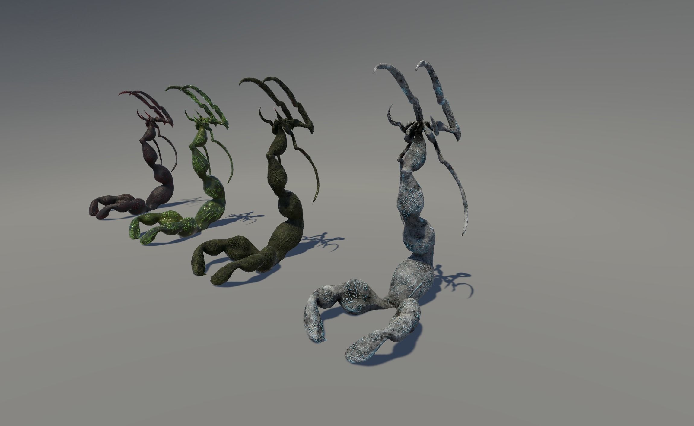 Monster1 plant Low-poly 3D model_36