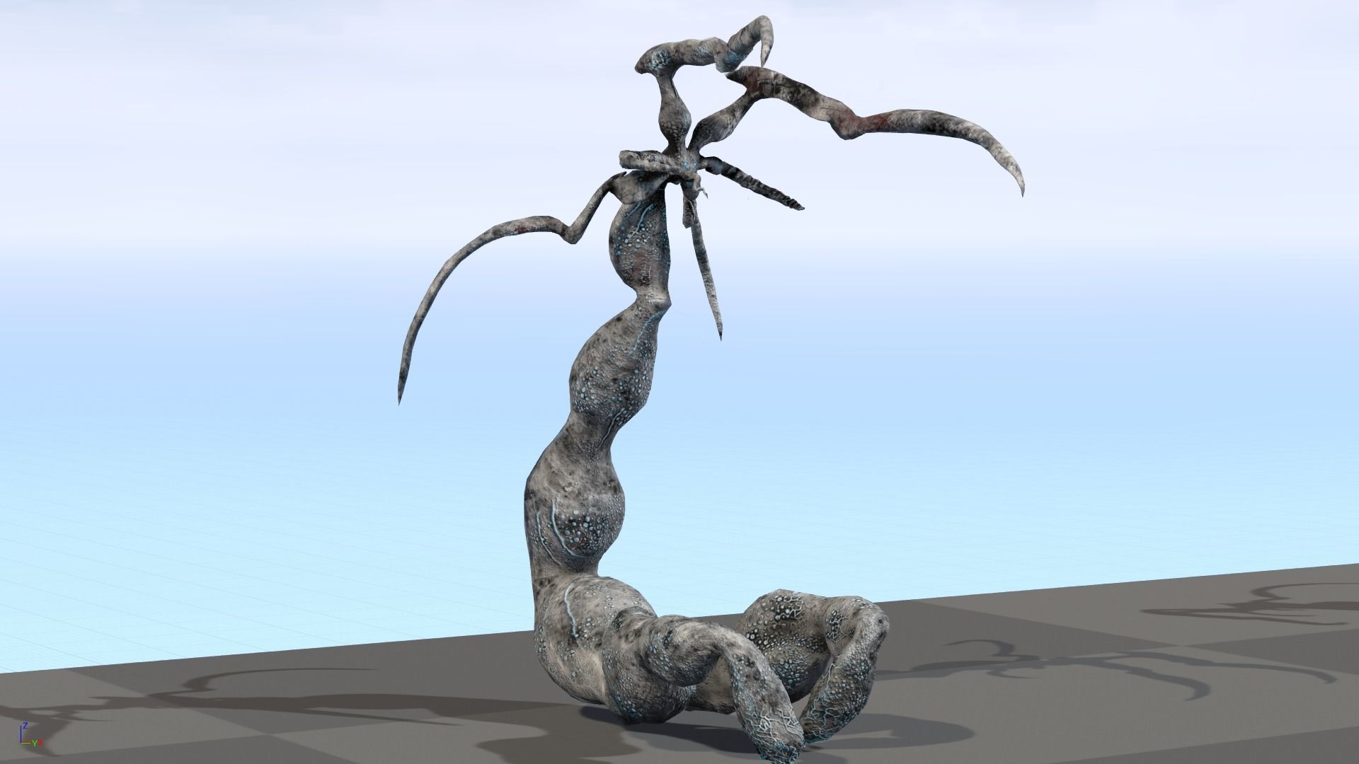 Monster1 plant Low-poly 3D model_11