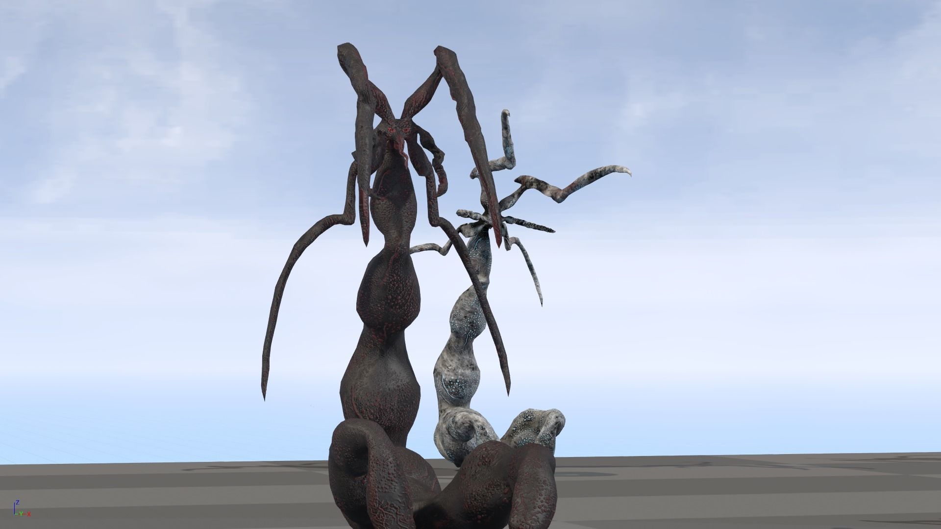 Monster1 plant Low-poly 3D model_6