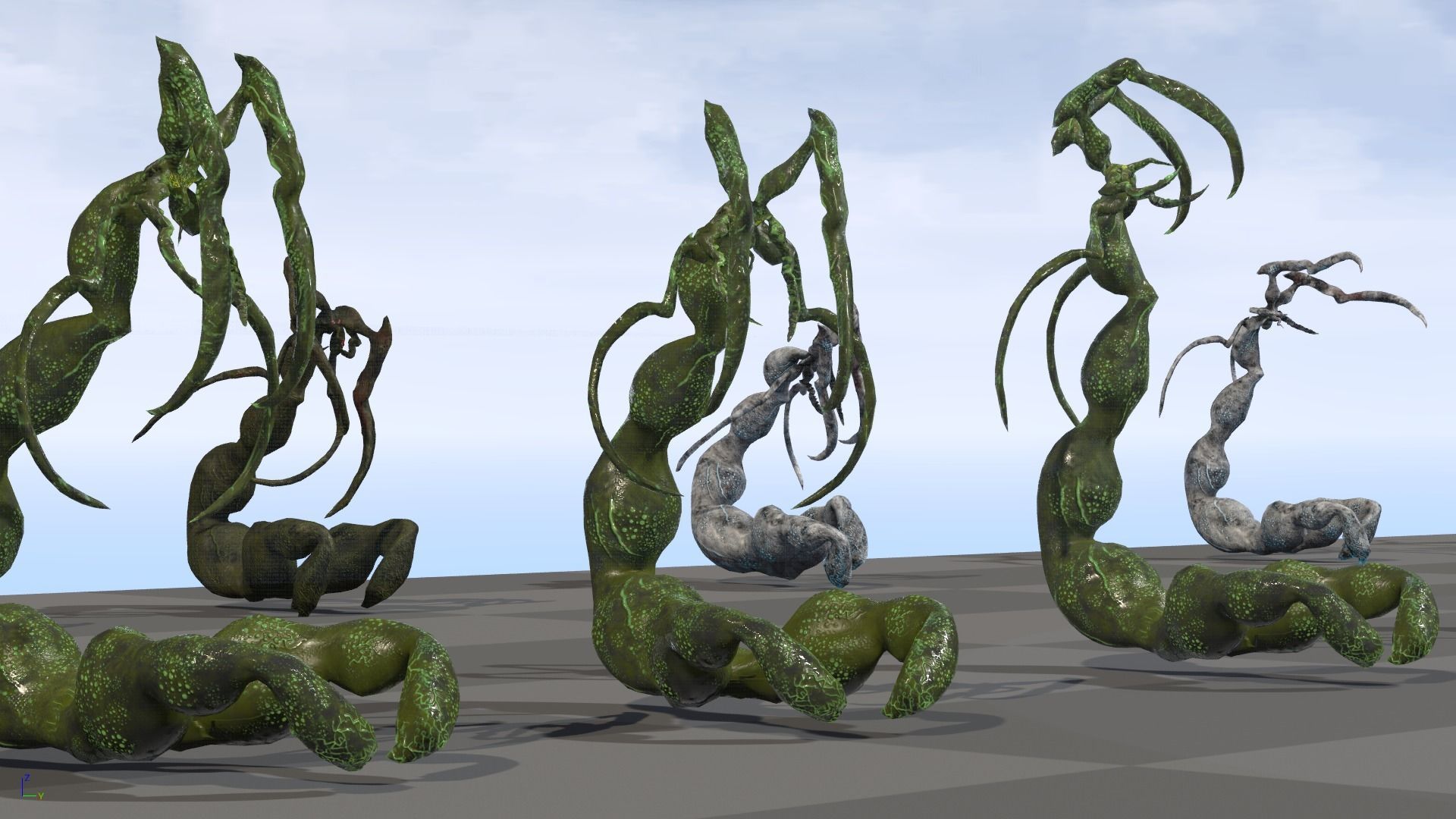 Monster1 plant Low-poly 3D model_13