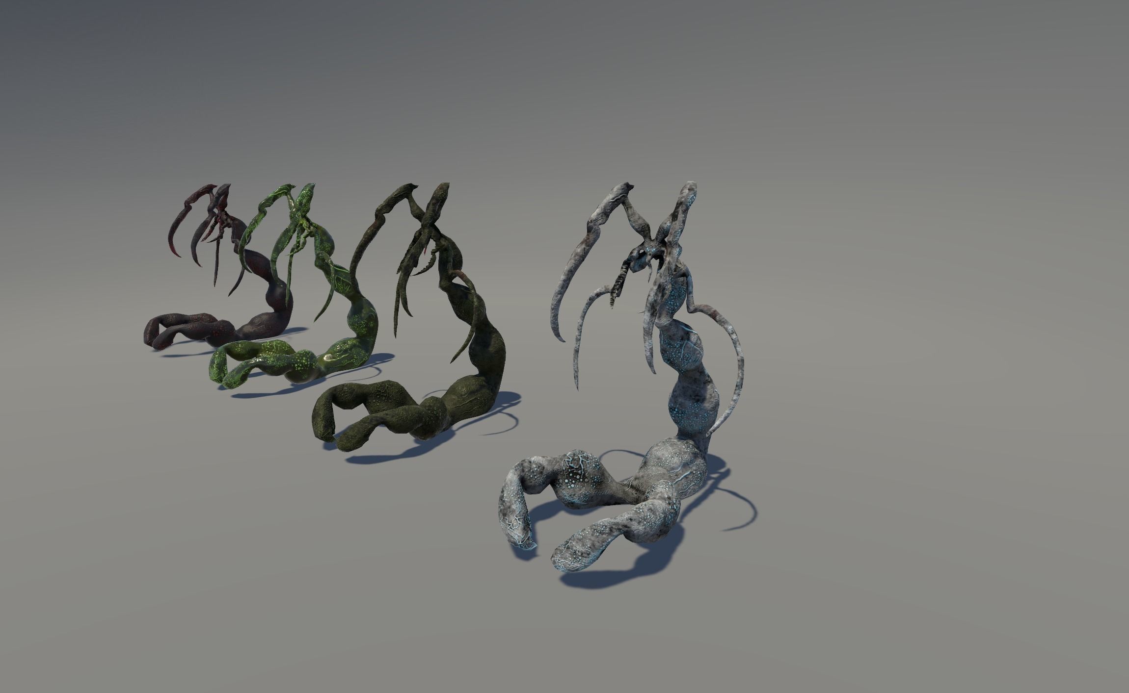 Monster1 plant Low-poly 3D model_41