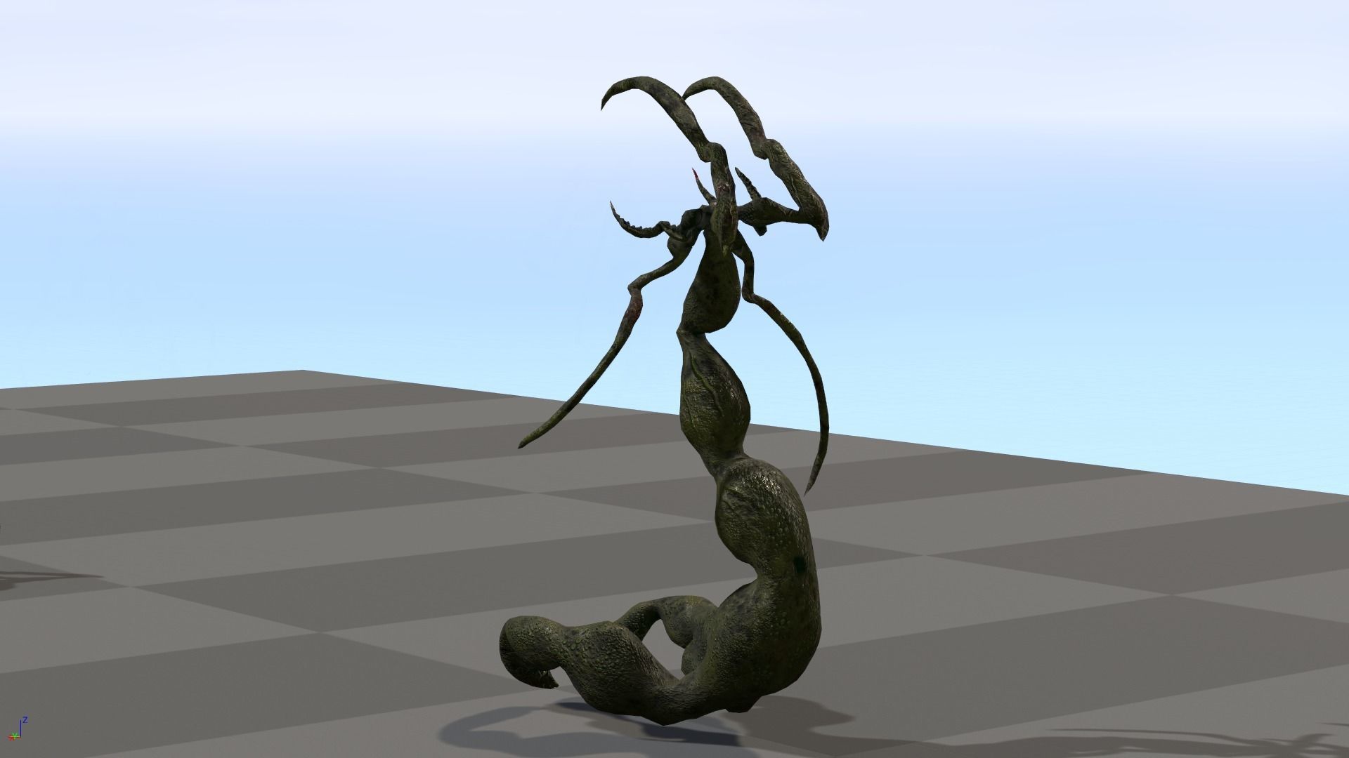 Monster1 plant Low-poly 3D model_3