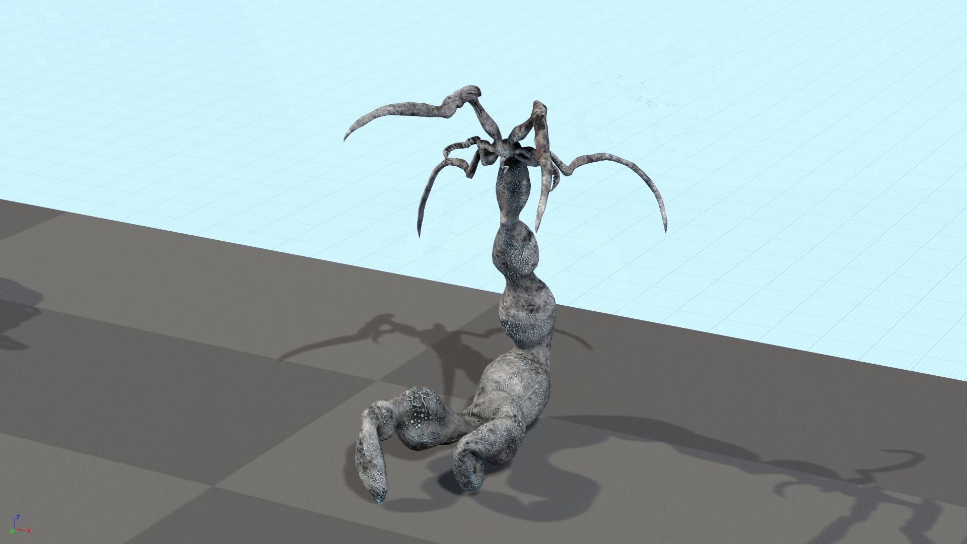 Monster1 plant Low-poly 3D model_10