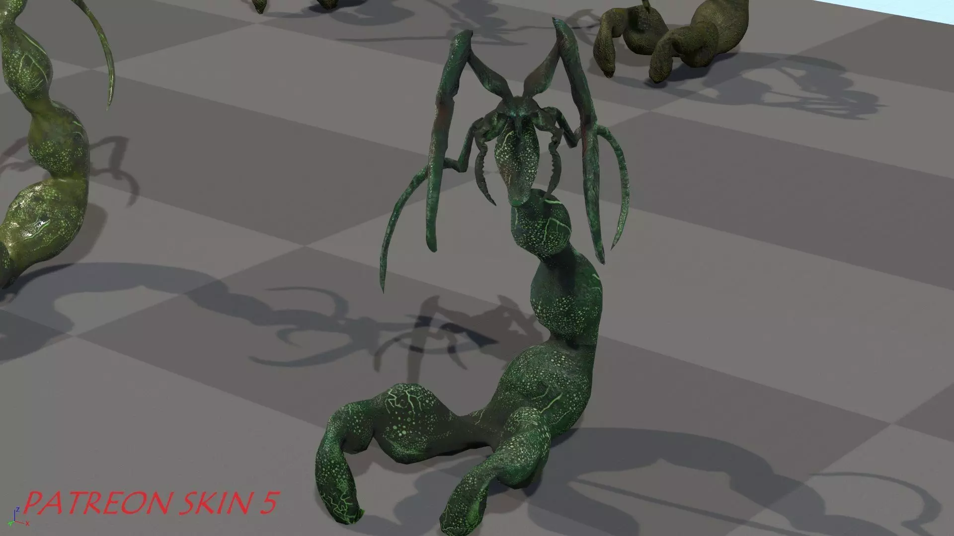 Monster1 plant Low-poly 3D model_0