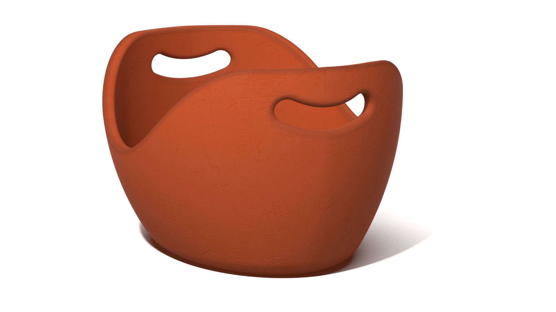 Clay Bucket 3D model_3