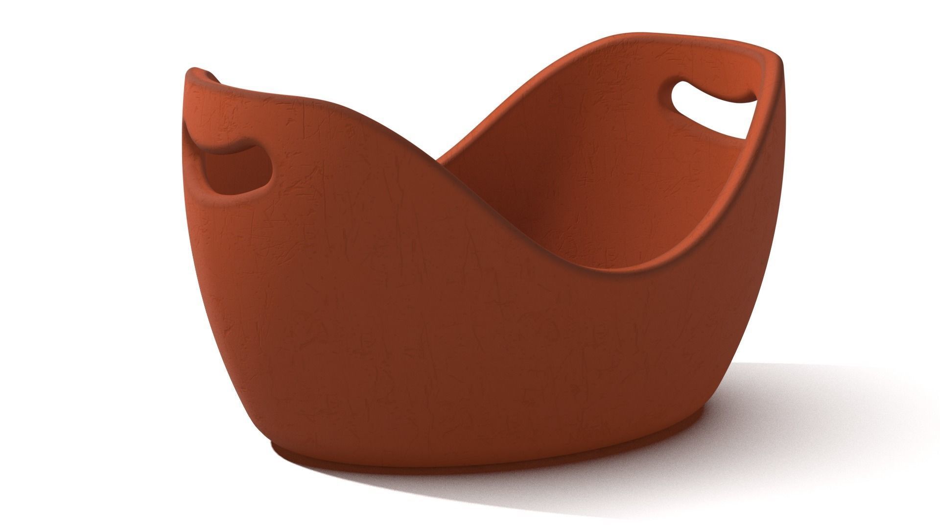 Clay Bucket 3D model_4