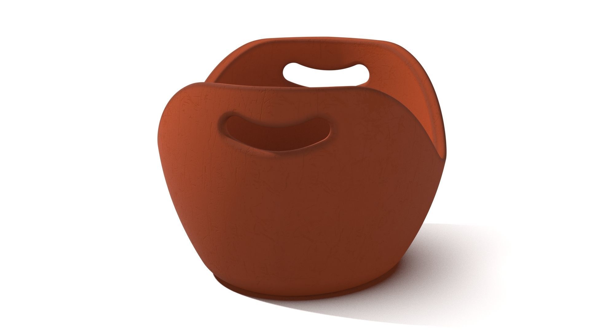 Clay Bucket 3D model_7