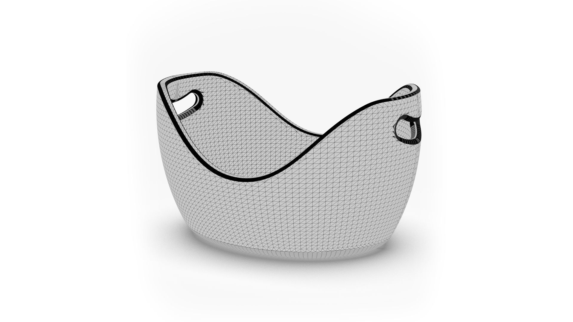 Clay Bucket 3D model_5