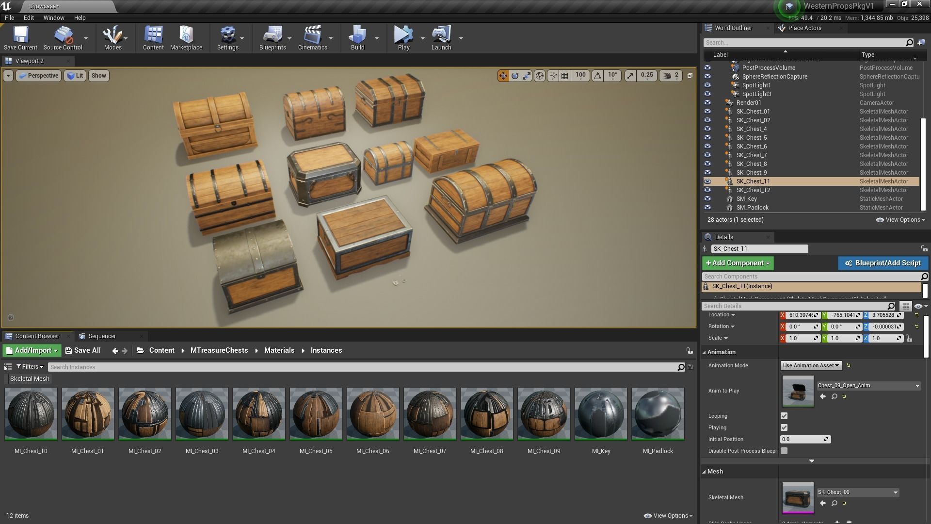 Medieval Treasure Chests Pack Low-poly 3D model_16