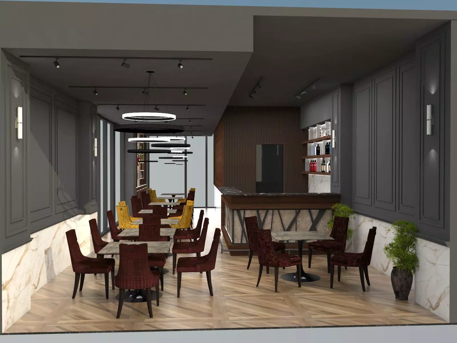 Lucky bar  Low-poly 3D model_0