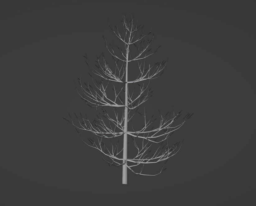 Christmas Tree Low-poly 3D model_5