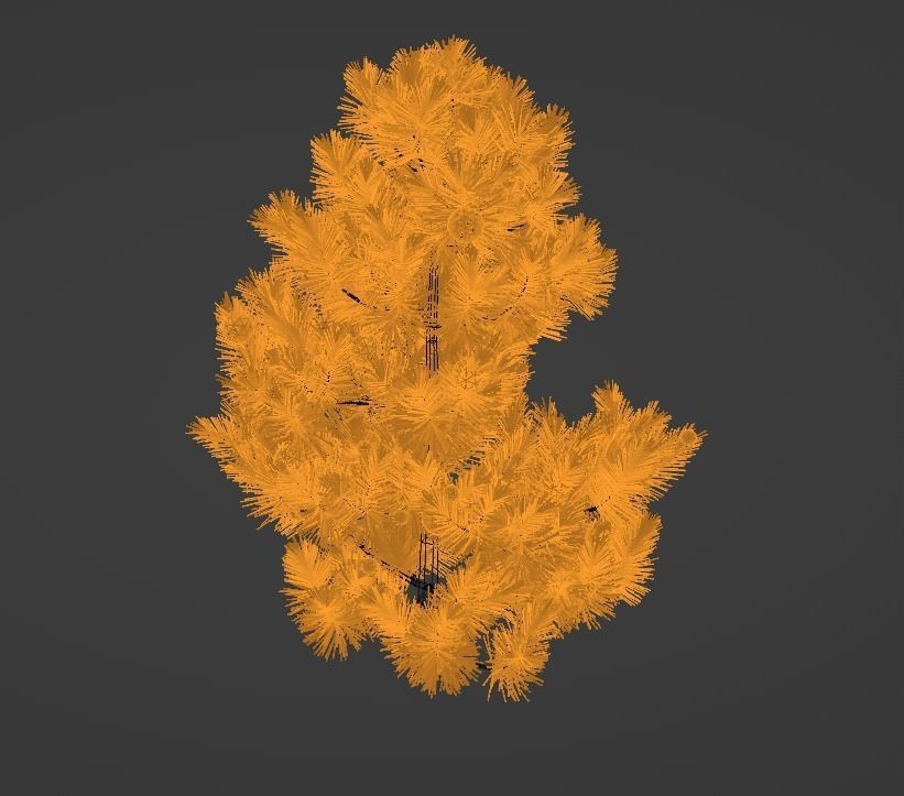 Christmas Tree Low-poly 3D model_4