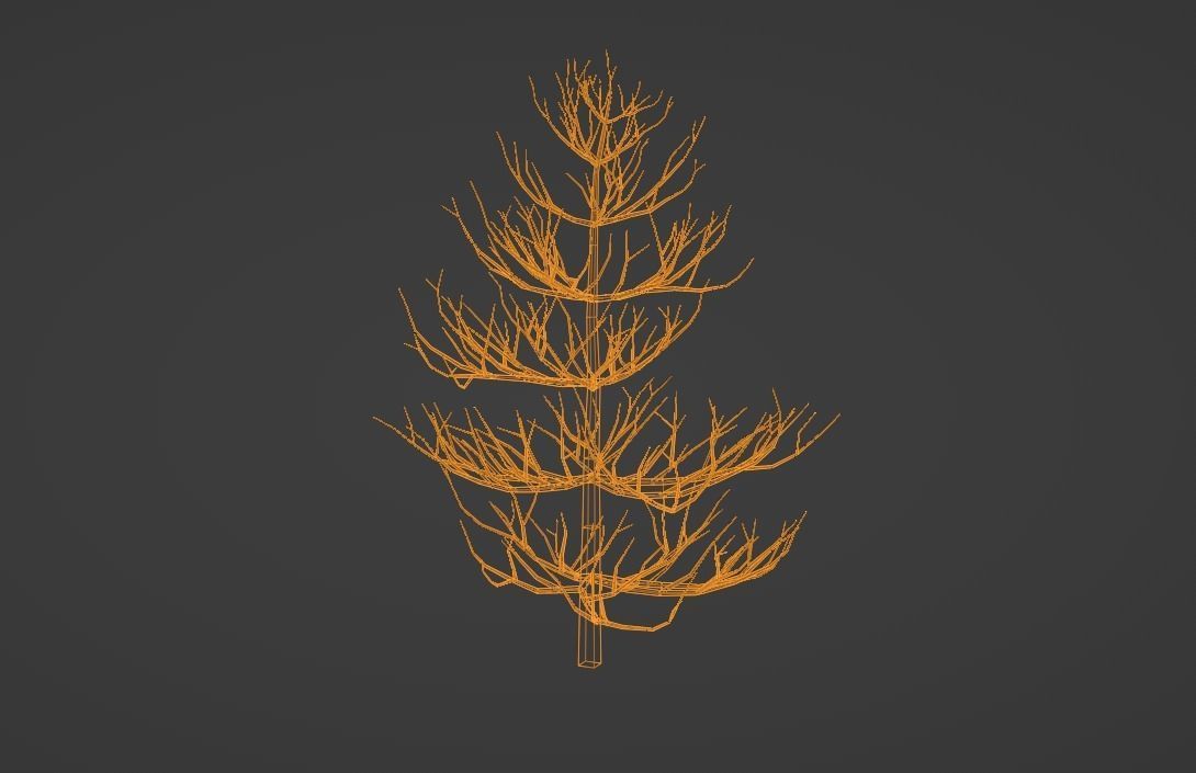 Christmas Tree Low-poly 3D model_3