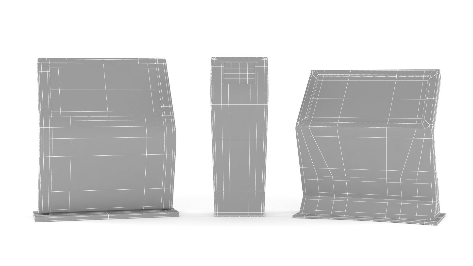 Information Kiosks 3D model_10