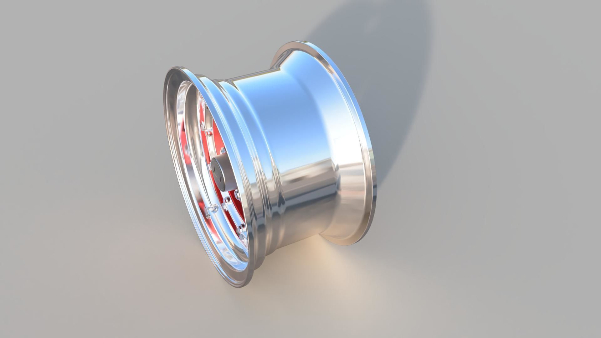 Advan 3 piece  rim 3D model_4