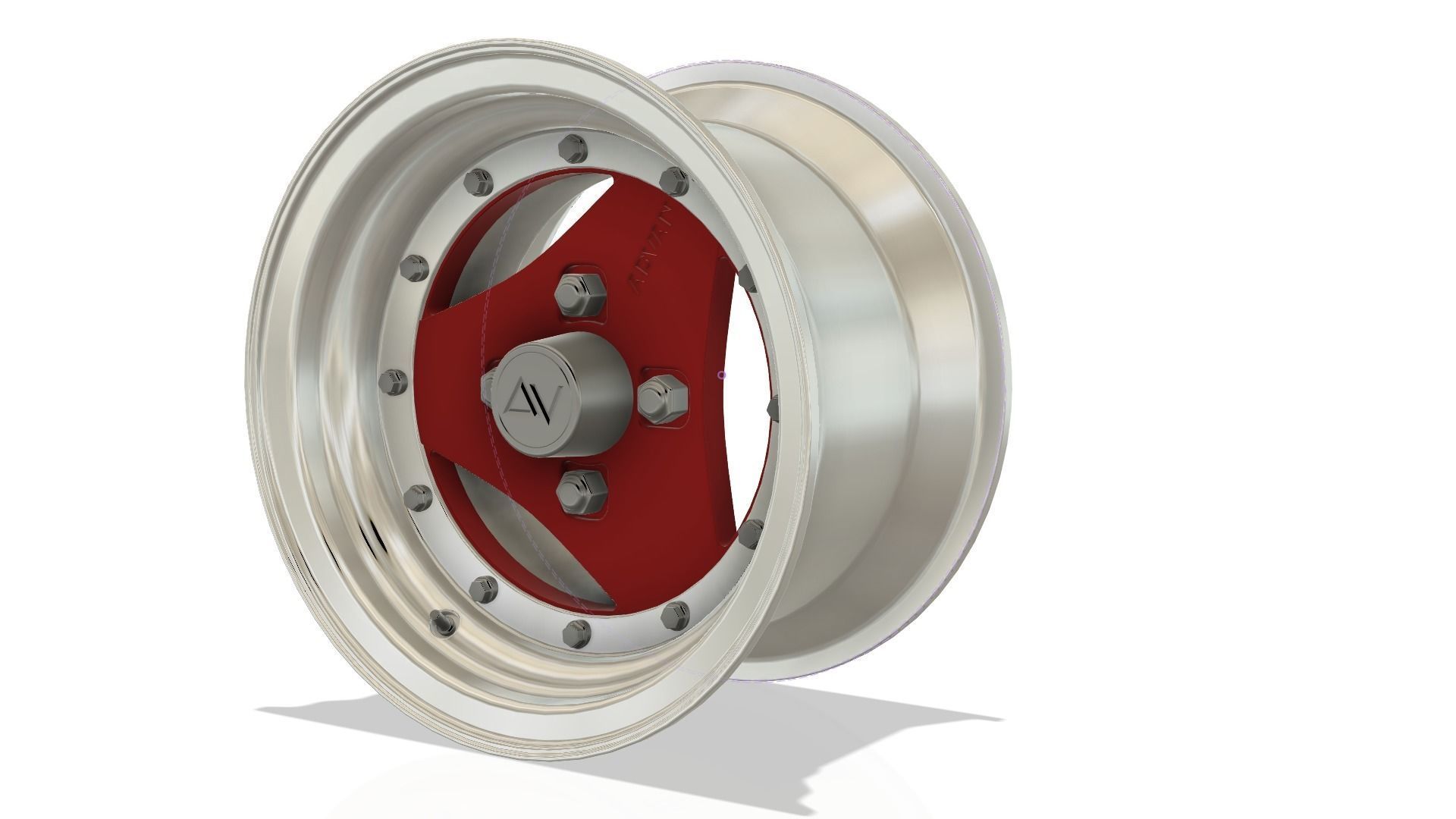 Advan 3 piece  rim 3D model_6