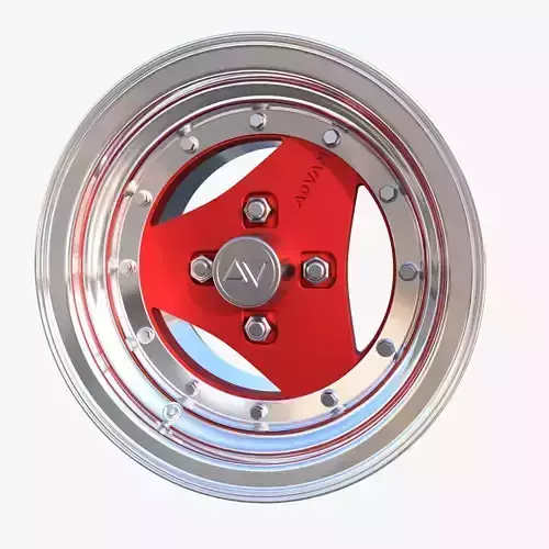 Advan 3 piece  rim 3D model