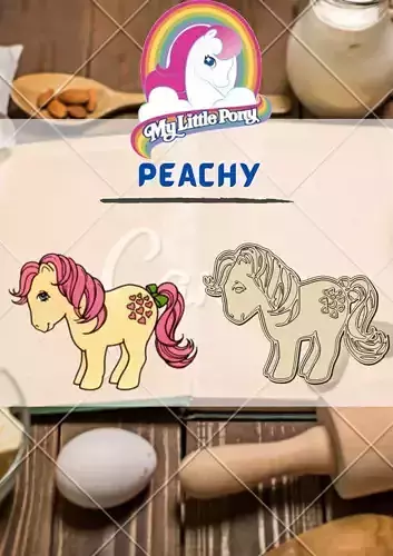 Amazing My Little Pony Character Peachy Cookie Cutter Stamp