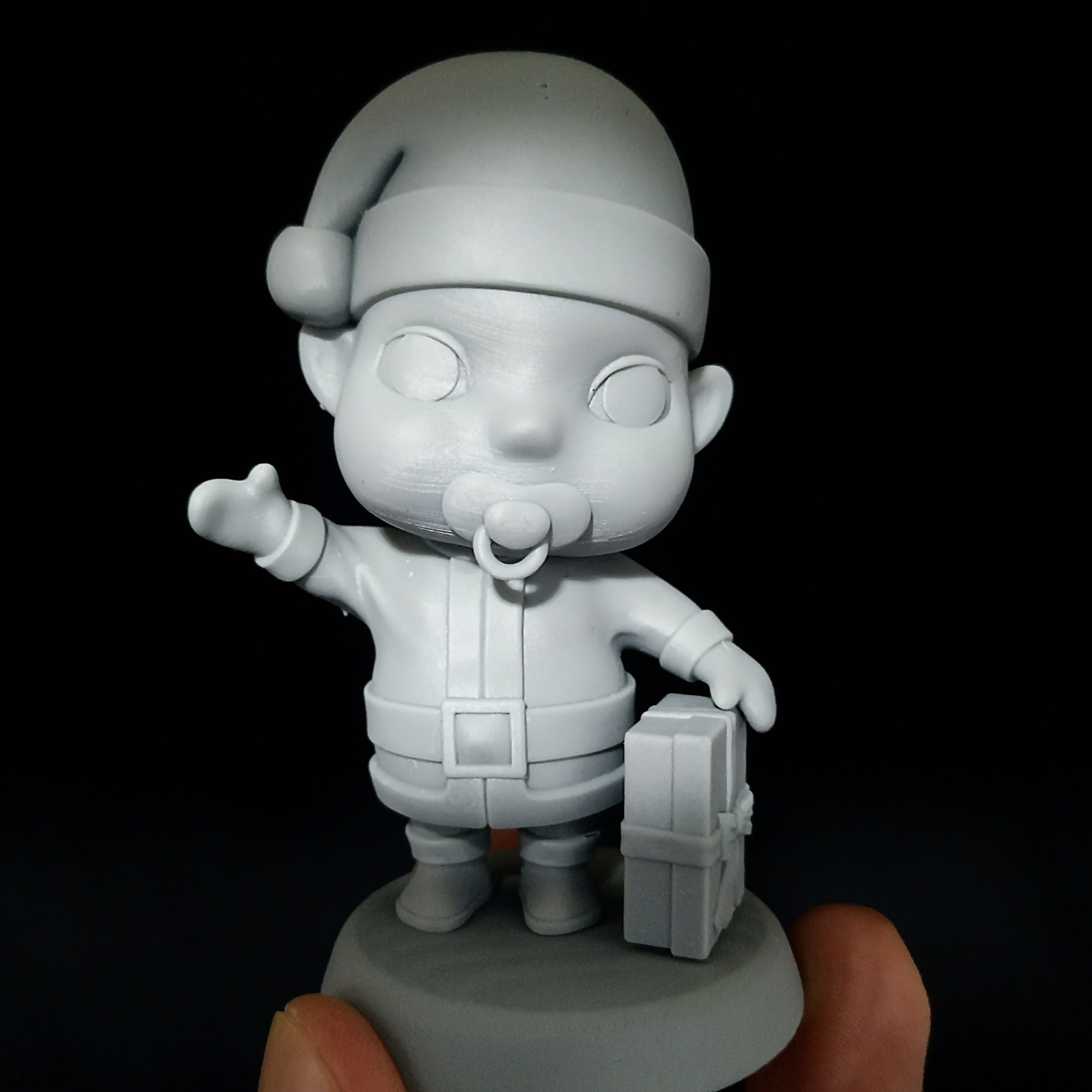 SANTA CLAUS BABY STL Free 3D print model_7
