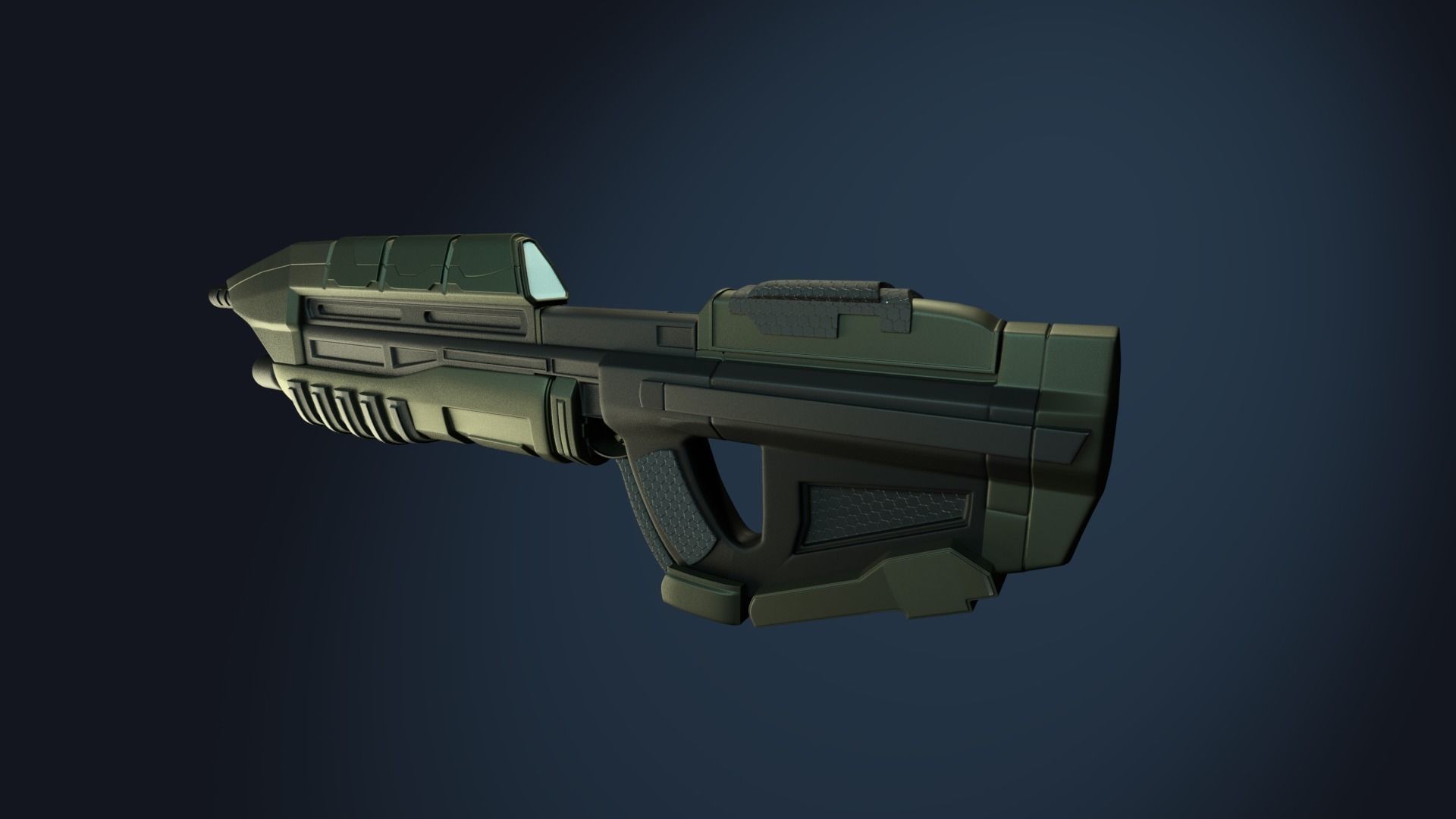 MA5B Assault Rifle 3D model_2