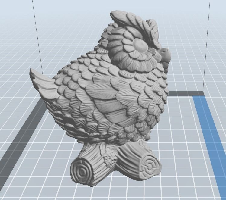owl wooden  Free 3D print model_3