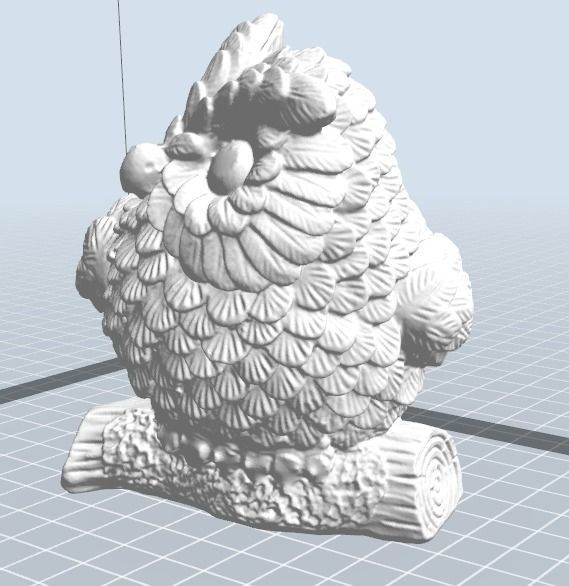 owl wooden  Free 3D print model_1