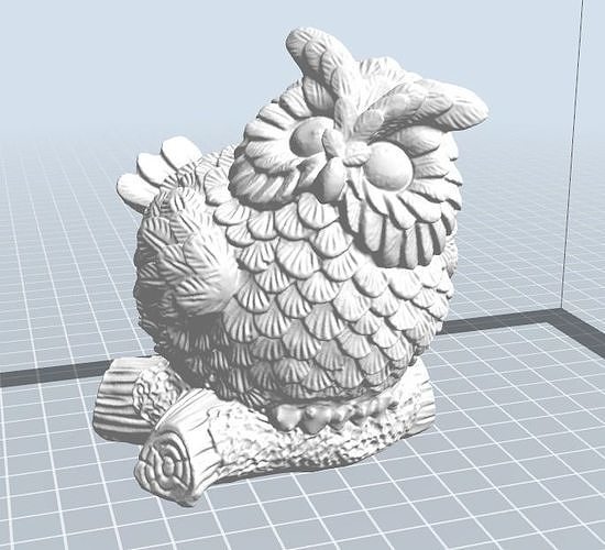 owl wooden  Free 3D print model