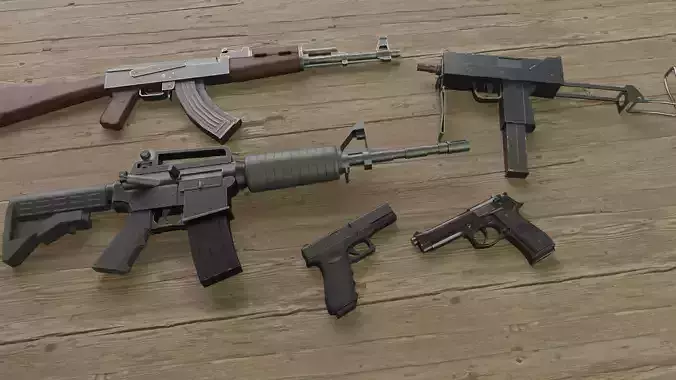 Weapon Pack 3D Model Collection