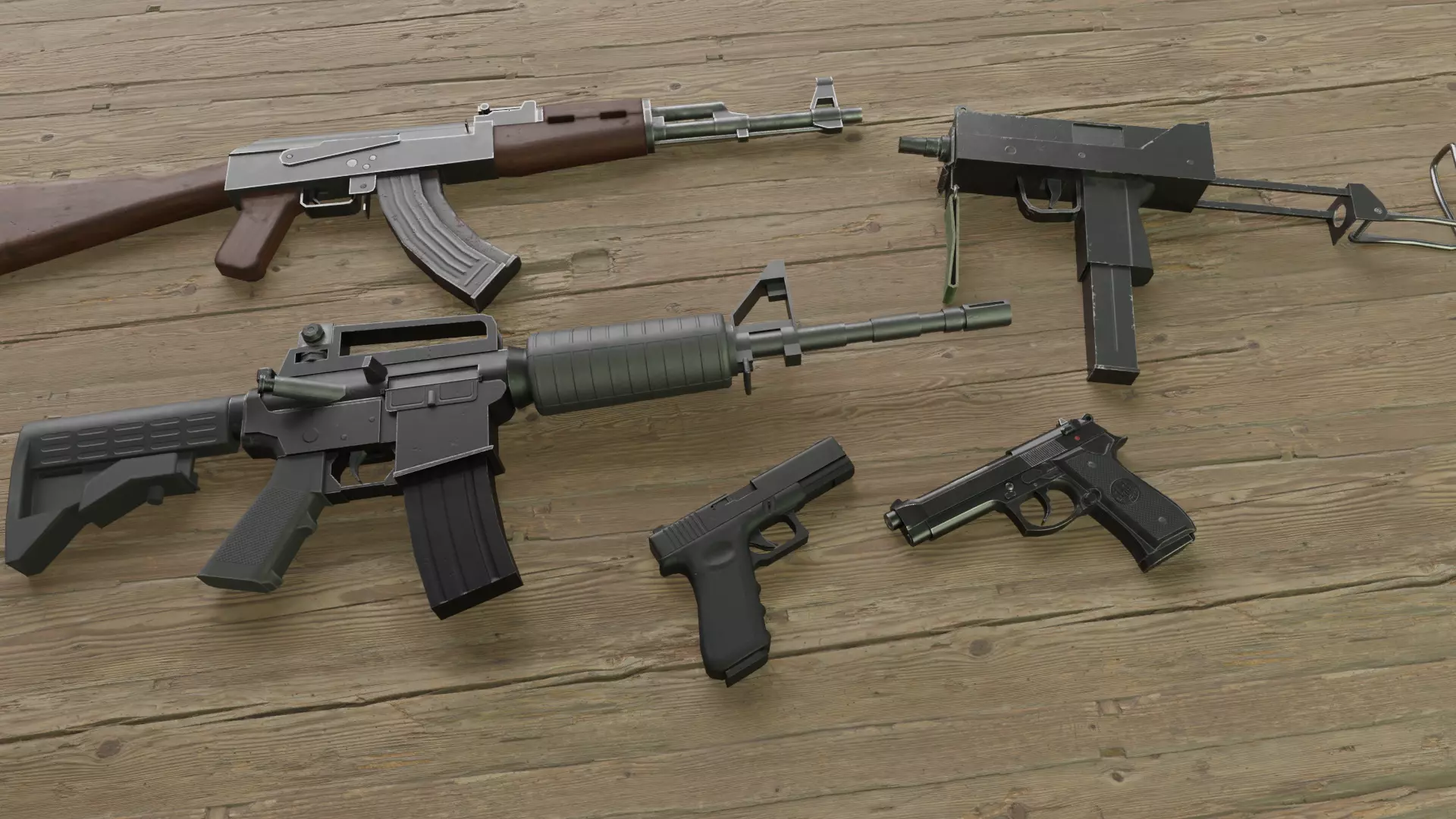 Weapon Pack 3D Model Collection_0