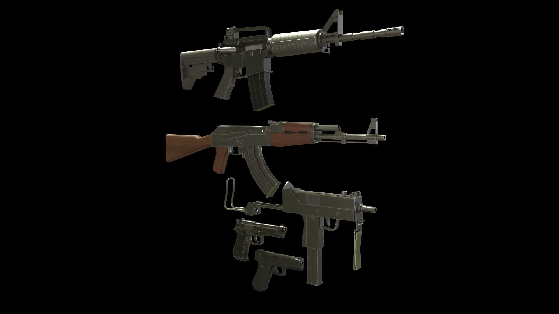 Weapon Pack 3D Model Collection_6