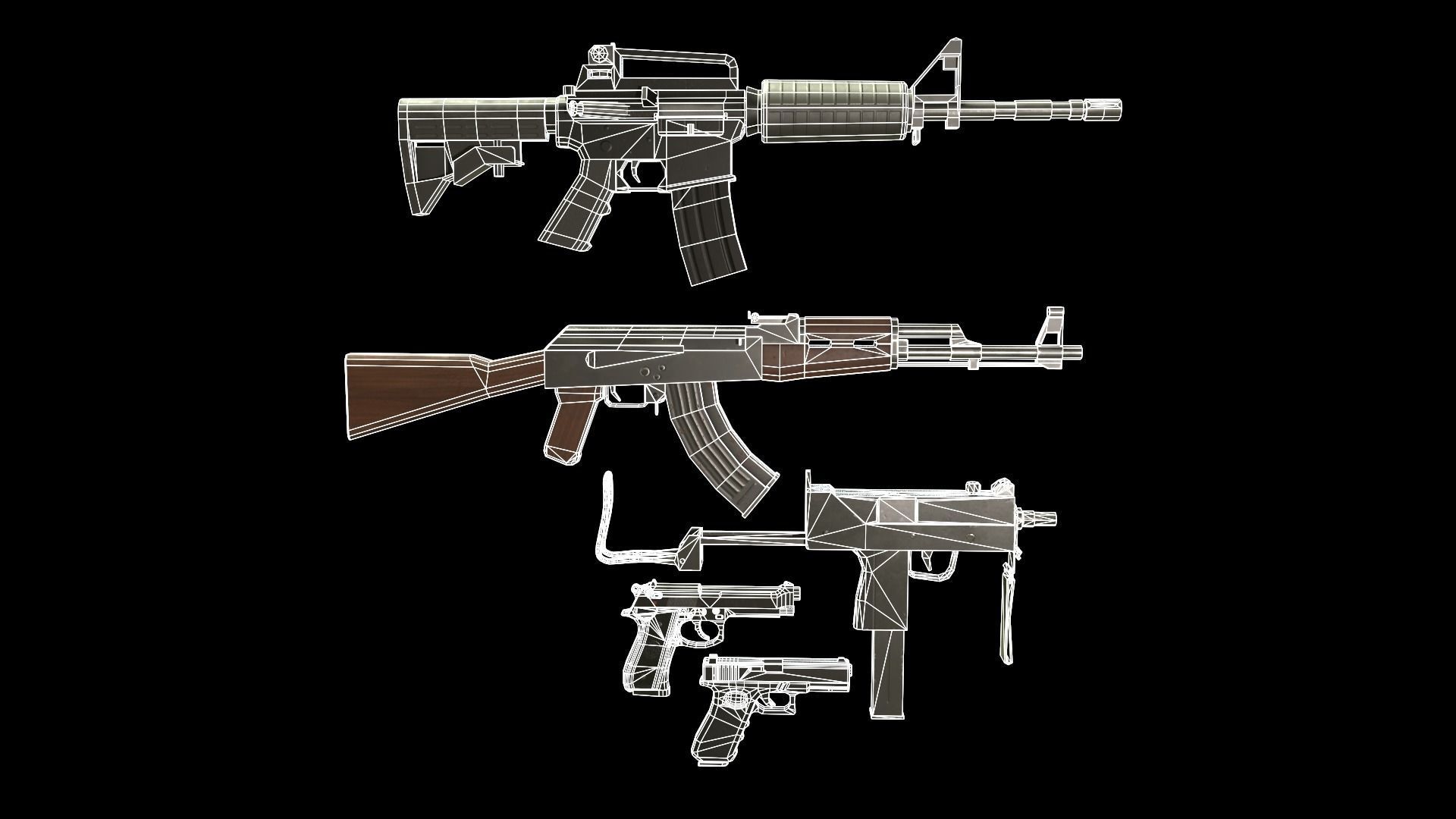 Weapon Pack 3D Model Collection_10