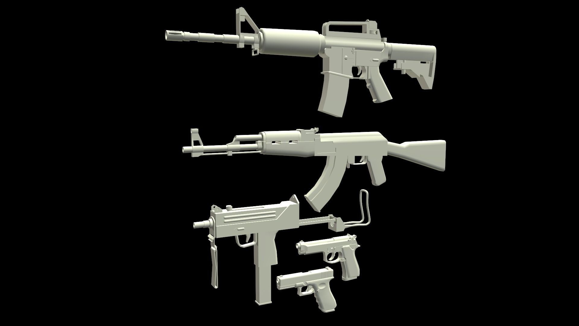 Weapon Pack 3D Model Collection_13