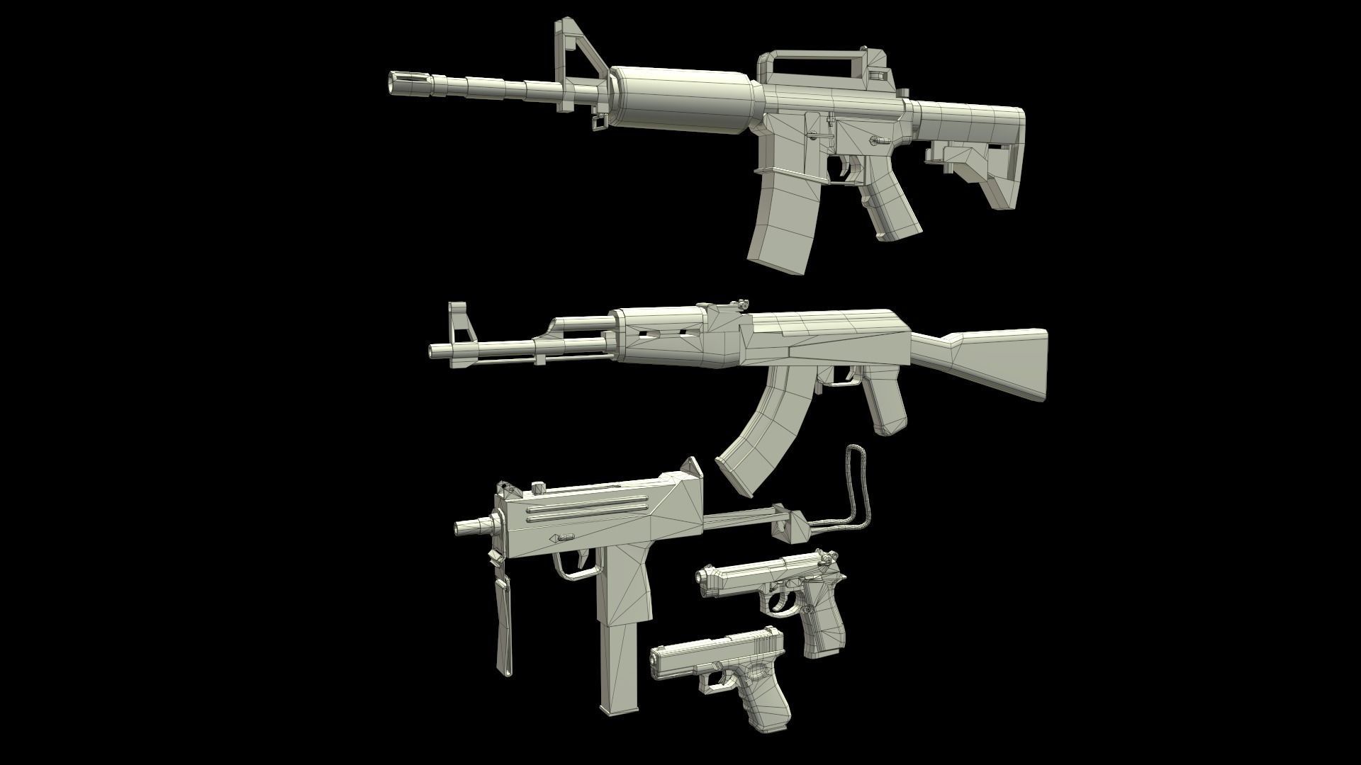 Weapon Pack 3D Model Collection_15