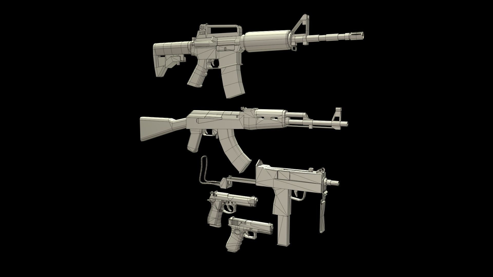 Weapon Pack 3D Model Collection_14