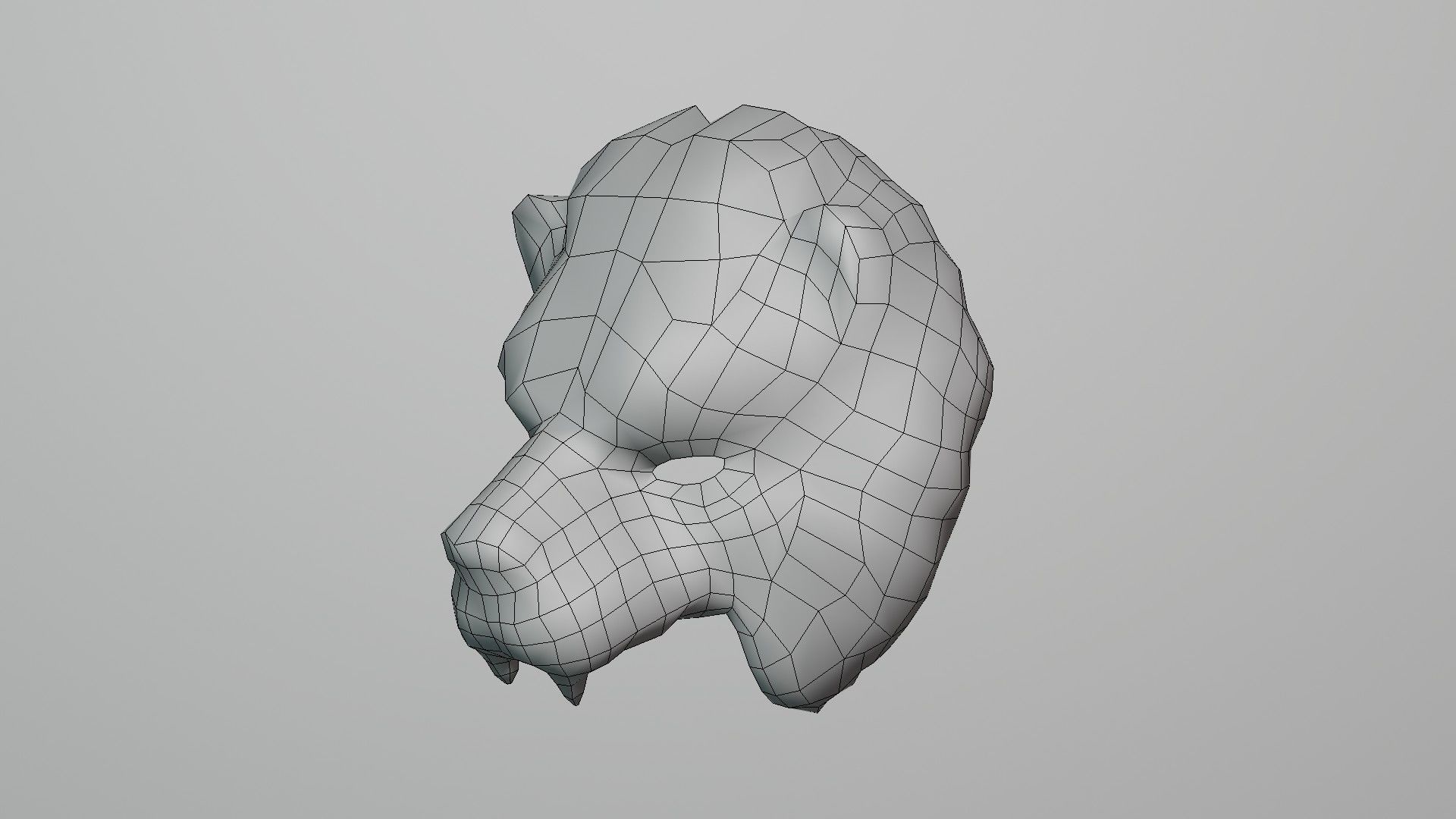 Lion Mask Vip - Mascara de juego de calamar - Lowpoly Low-poly 3D model_6