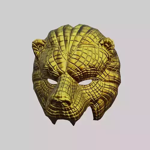 Lion Mask Vip - Mascara de juego de calamar - Lowpoly